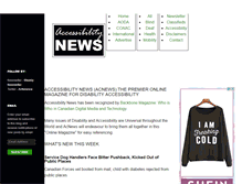 Tablet Screenshot of accessibilitynews.ca